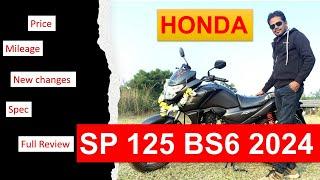 New Honda SP 125 BS6 2024 model Price Mileage Full Review  New changes specs  sp 125