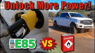 I Test E85 Fuel in my Ford F150 FlexFuel. Is It Worth It? Worse MPG? 0-60 Time Improved? More Power?