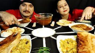 SPICYCHILLI MASALA DOSA CHALLENGEIDLI SAMBHAR DAHI VADA EATING CHALLENGE#food#asmr#mukbang#foodie