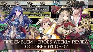 Fire Emblem Heroes Weekly Review October 01TH of 07TH 2024 FEH