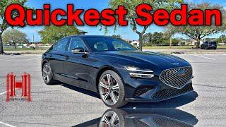 2024 Genesis G70 3.3T Sport Prestige is the Quickest Sedan All Specs &Test Drive