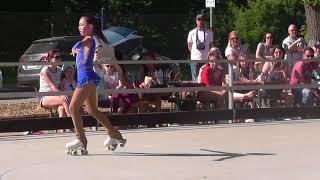 Hessencup 2018 in Aarheiligen Tiffany Schnabl 1. Platz Rollkunstlauf Schüler B