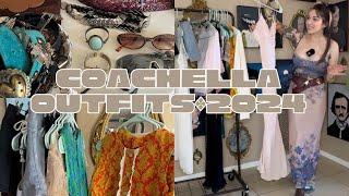 Curate my Coachella outfits w me • Try on haul • #thriftedfashion #coachella #coachellaoutfits