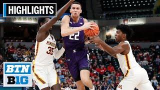 Highlights Gophers Advance  Northwestern vs. Minnesota  2020 B1G Basketball Tournament