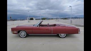 1972 Cadillac Eldorado Convertible 8.2 Liters of V8 Power Walk Around Video