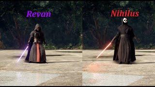 Revan & Darth Nihilus vs Plo-Koon & Anakin in Star Wars Battlefront II. PC Modded