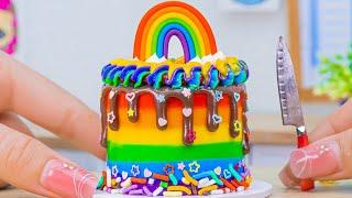 Beautiful Miniature Colorful Cake  Miniature Rainbow KitKat Chocolate Cake  Lotus Cakes