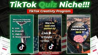 TRY this Niche TikTok Creativity Program Beta  Best Niche Quiz NIche