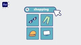 2D Explainer Shopping Animation in After Effects Tutorials