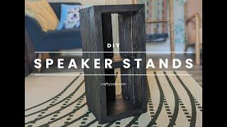 DIY Speaker Stands  Budget friendly and sturdy  Codys Craft Corner