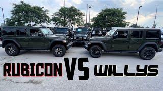 RUBICON VS WILLYS JEEP WRANGLER WHICH MAKES MORE SENSE?