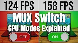 How to use the MUX Switch in your Gaming Laptop?  GPU Modes explained in Asus ROGTUF Laptops