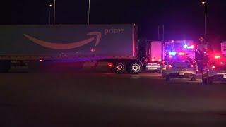 SCENE VIDEO Worker killed in parking lot of Virginia Amazon facility