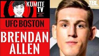 Brendan Allen says Kevin Holland will either run or fall after getting touched