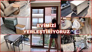 BAŞTAN SONA EVİMİZİ BİRLİKTE YERLEŞTİRİYORUZ  YENİ GELİN EVİ  EV YERLEŞTİRME VLOG