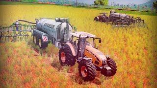 Farming Simulator 17 CoursePlay Удобрение поля дигестат.