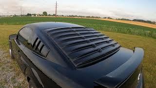 The Problem With Rear Window Louvers On A Car Is This...