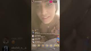 Poonam Pandey Hot  Instagram live in Black Dress. Watch Till end