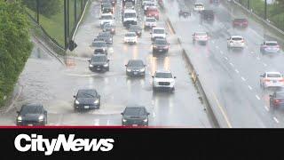 Thunderstorms trigger localized flooding