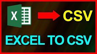 How to convert Excel 2019 file to a CSV file - Tutorial 2019
