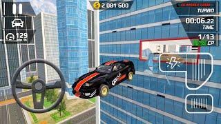 Smash Car Hit Car Driving Simulator Black Turbo Sport Car Driving Stunts - Android Gameplay