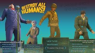 all dialogue options and reactions - destroy all humans remake