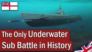 The Only Underwater Submarine Battle in History  February 1945