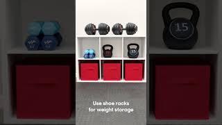 How to organize your home gym #shorts