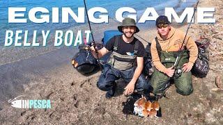 EGING GAME • Pesca di Big Seppie primaverili dal Belly Boat cuttlefish fishing