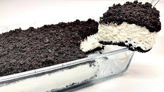 Oreo Dessert in 5 Minuten  Nur 3 Zutaten  Kein Backen und keine Gelatine