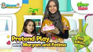 Omar & Hana  EID EDITION Play Pretend with Maryam and Fatima  Islamic Cartoon for Kids