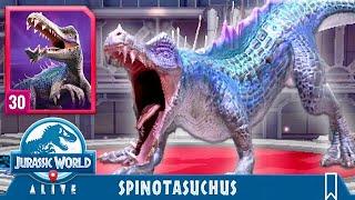 NEWLY BUFFED SPINOTASUCHUS JURASSIC WORLD ALIVE