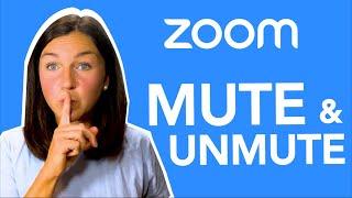 Zoom How to Mute & Unmute Yourself in a Live Zoom Meeting - How to Turn Your Microphone On & Off