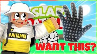 How To Get The Megarock Glove + WHY Badge  Roblox Slap Battles