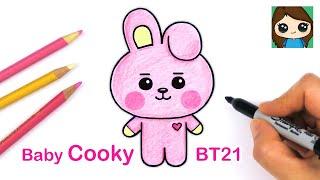 How to Draw BT21 BABY Cooky  BTS Jungkook Persona