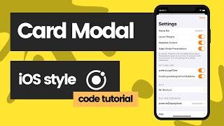 How to create a swipeable card style modal with Ionic Framework and React