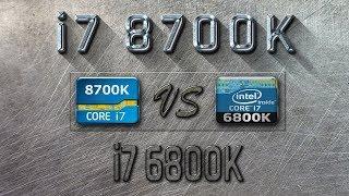 i7 8700K vs i7 6800K Benchmarks  Gaming Tests Review & Comparison