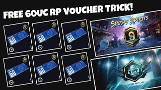 Free 60UC Rp Voucher Trick In Pubg Mobile A9 Royale Pass  C7S20 New Season In Pubg  A9 1 To 100Rp