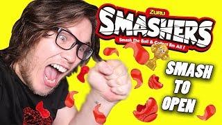 Smashing Open 32 Smashers Toy Capsules