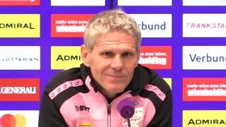 LASK-Trainer Didi Kühhbauer  - die Pressekonferenz nach dem Unentschieden bei FK Austria Wien