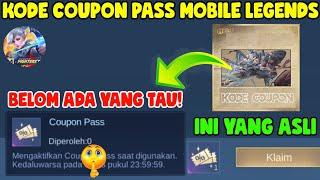 INI YANG ASLI KODE REDEEM COUPON PASS MOBILE LEGENDS TERBARU - KODE REDEEM ML HARI INI JUNI 2024