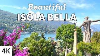 Beautiful ISOLA BELLA  Lake Maggiore  Italy 4K