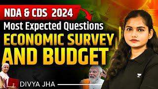 Budget & Economic Survey  Most Expected Questions  UPSC NDA & CDS  Divya Jha