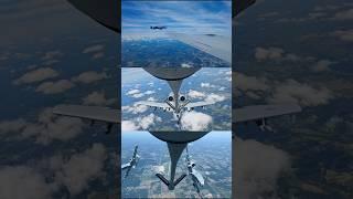 A KC-135 refuels a group of Warthogs #kc135 #a10 #a10warthog