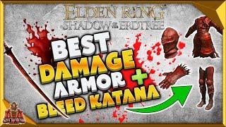 Elden Ring Shadow Of The Erdtree - Best Armor & Bleed weapon - How To Get Rakshasa Armor & Katana