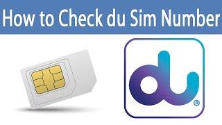 How to Check du Sim Number in UAE  du Sim Number Check karne ka tarika  Du Number Check Code 2023