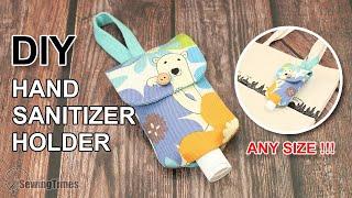 Санитайзер для рук дело своими руками  DIY Hand sanitizer Bottle Holder sewingtimes