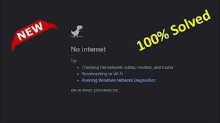 How To Fix Google Chrome - No Internet - Error - Windows 11  10  8  7 - 2022