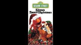 Sesame Street Elmo Saves Christmas 1996 VHS 1997 Reprint Full Screen