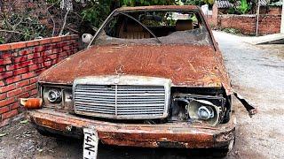 Full restoration 40-year-old old Mercedes supercar  Restore and rebuild cars